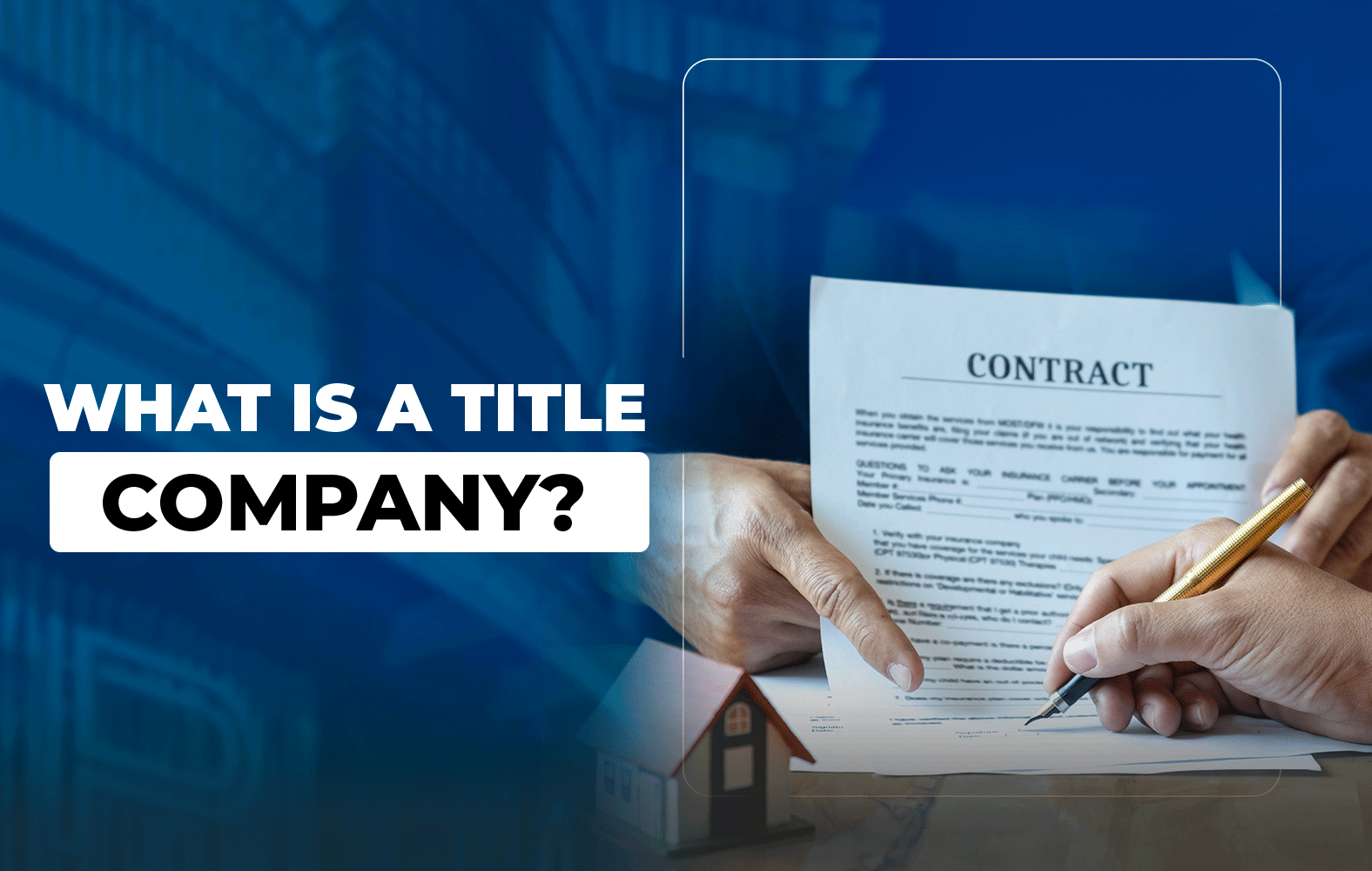 Do you know what the work of a title company is?